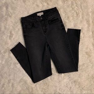 Harper Heritage Faded Black High Rise Skinny Jeans